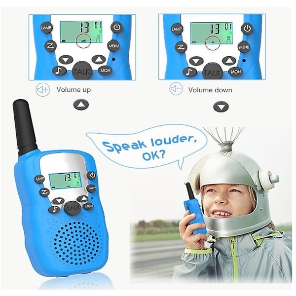 Walkie Talkies Lapset Walkie Talkie Lapsille Walky Talky Taustavalaistulla Taskulampulla 3 Km Kantama Ulkoiluseikkailuihin