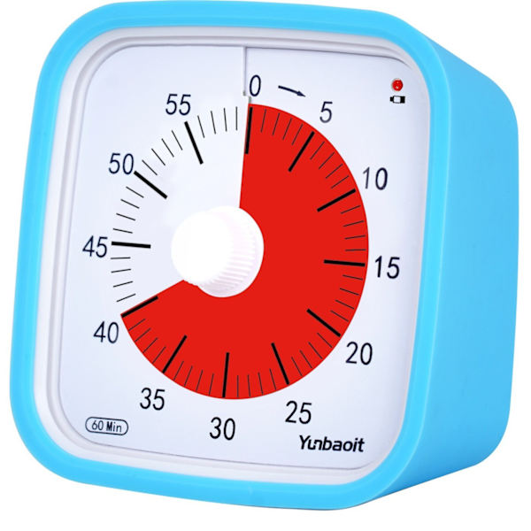 60-minutters timer - Blå for barn, klasserom, skole