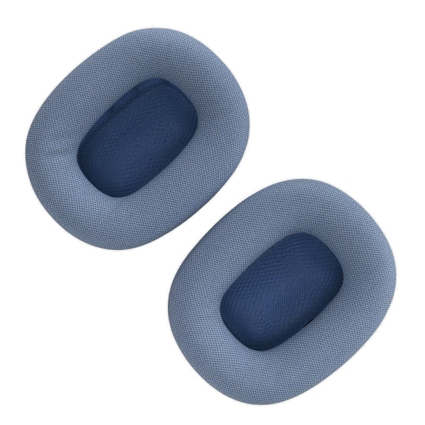 Ersättningsöronsnäckor i mjukt minnesskum och proteinläder för Airpod Max-hörlurar Blue