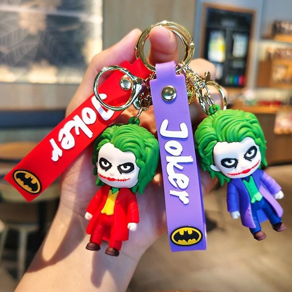 Anime Tegneserie Marvel Batman Joker Figur Nøglering Sød Halloween Serie Nøglering Vedhæng Smykker Gave til Venner 1