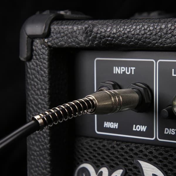 Professionell Serie Instrumentkabel, 3 meter Gitarrkabel, Gitarrtillbehör, Scenredo, Trasselfri, Svart