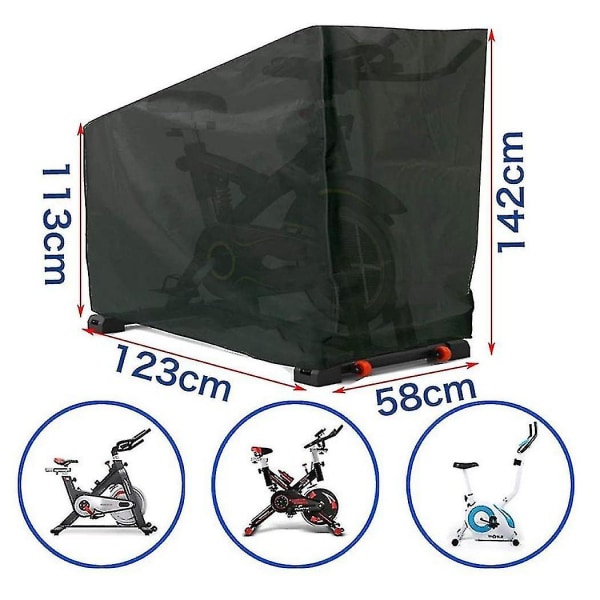 Exercise Stationary Bike Cover,upright Indoor Cycling Protect, Dustproof/waterproof Sun-proof Spinn