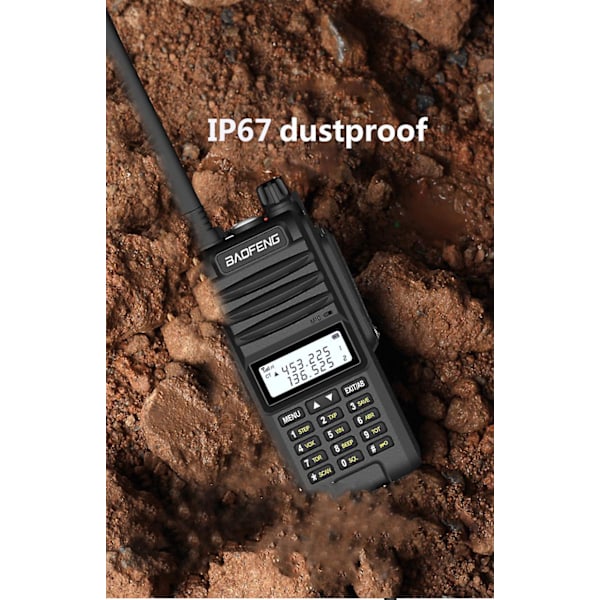 Baofeng UVF10 Walkie Talkie Professionel 8000mah 5km-10km Rækkevidde Vandtæt