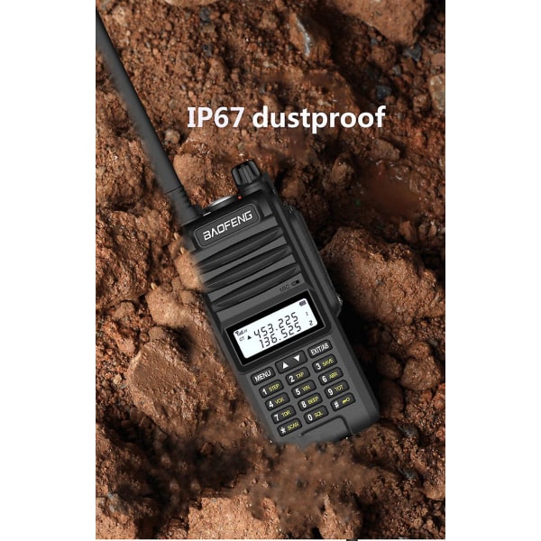 Baofeng UVF10 Walkie Talkie Professionel 8000mah 5km-20km Rækkevidde Vandafvisende
