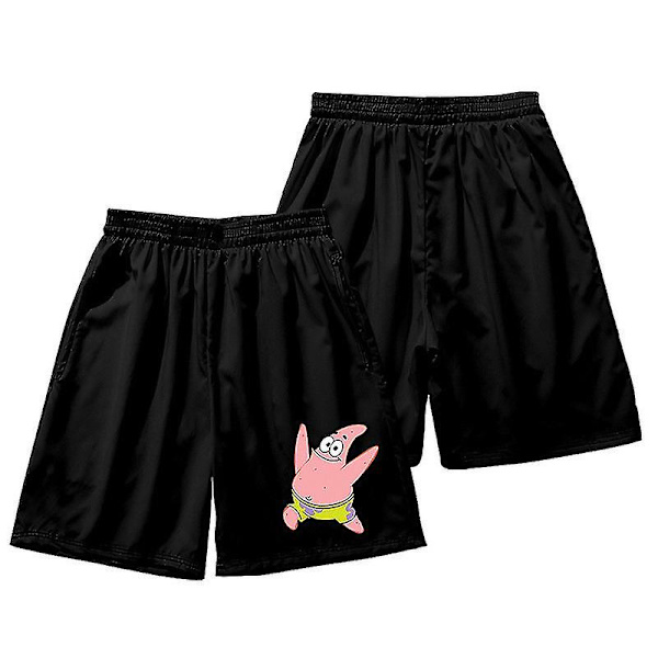 Herrbadkläder Patrick Star Korta Strandshorts Byxor Snabbtorkande Strandkläder Badbyxor Baddräkt Surfbrädeshorts DK17 2XL