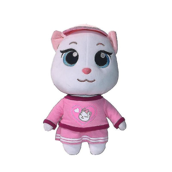 28cm Tyst Version Talking Tom And Friends Med Hatt Plyschleksaker Talking Tom Angela Ginger Dockor Med Utbytbara Kläder Ginger With Hat