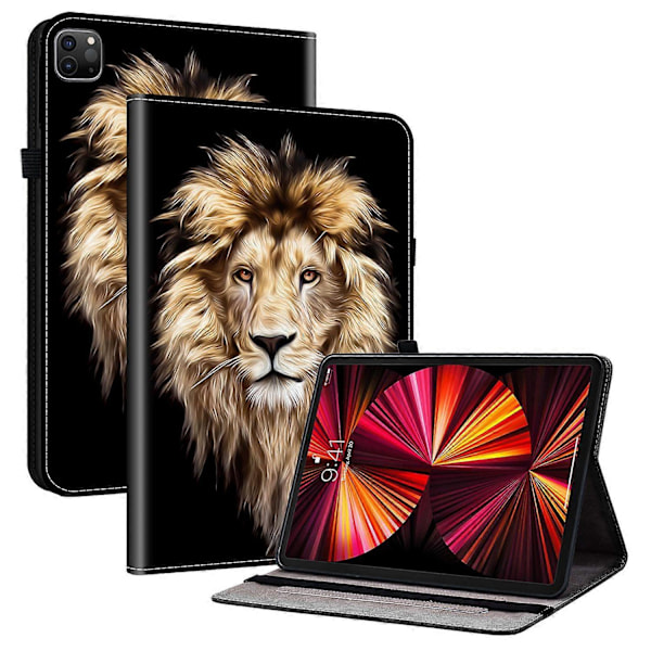 Læder Etui til iPad Air 11 (2025) (2024) Air (2022) (2020) Pro 11 (2022) Mønsterprintet Tablet Cover Lotus