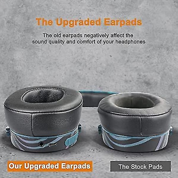 Ersättningshörlurar Öronkuddar För Skullcandy Hesh 3/anc/evo & Crusher Wireless/anc/evo/360 & Venue Anc Över-öra Protein Leather-Black
