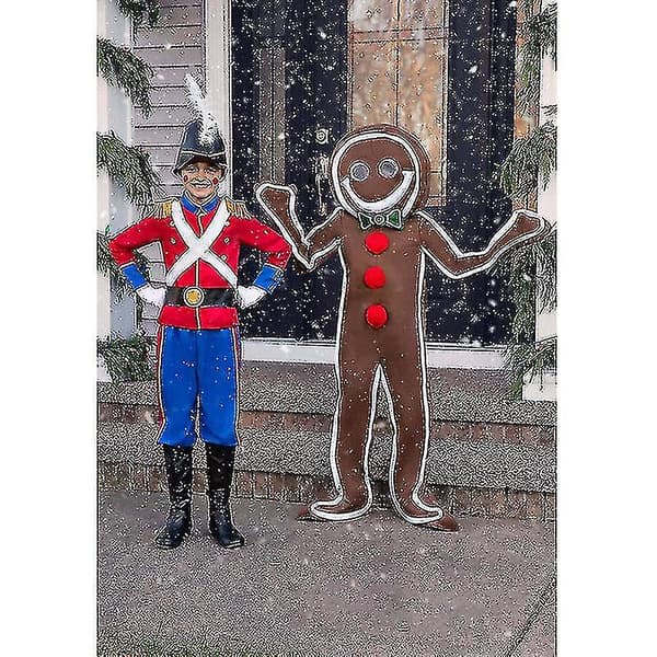 Is-Gingerbreadmandragt til Voksne, Julekagekostume M