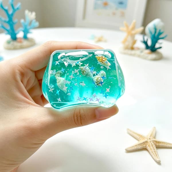 2 STK. Ice Cube Squishy Stressbold - Ice Cube Fidget Stressbold, Ice Squishy Stress Formbar Langsom Stigning Afslappende Sensorisk Fidget Stress