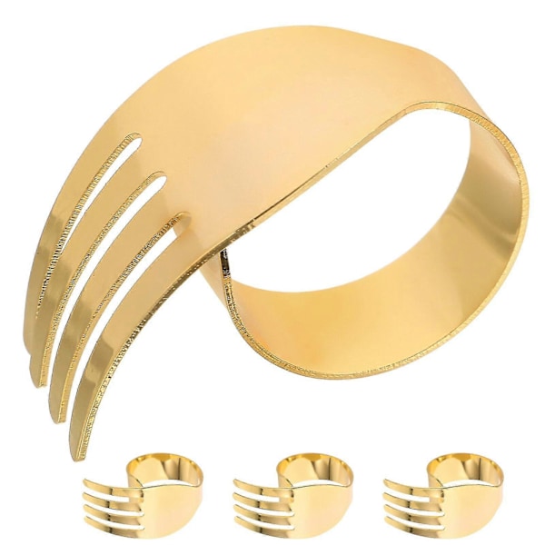 4 stk. Servietring Metal Servietring Metal Servietholder Bordplade Servietspænde
