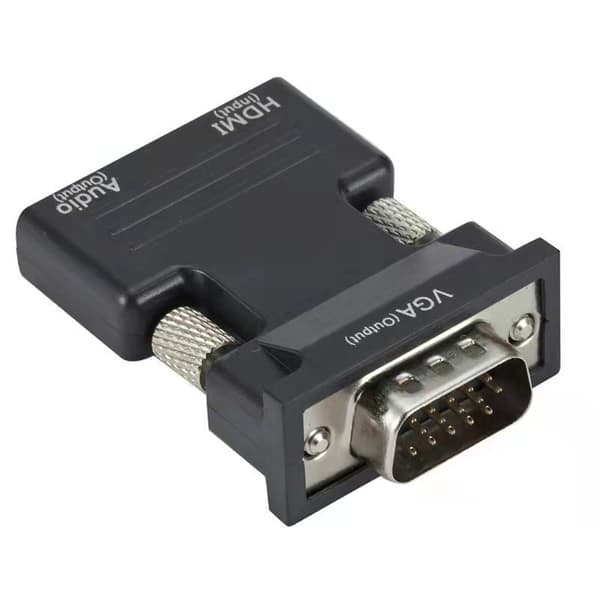 HDMI-VGA-sovitin 3,5 mm AUX-liitännällä
