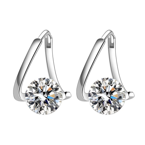 Mote Kvinner Rhinestone Monterte Øredobber Magnetisk Terapi Øredobber Smykker Gaver Silver