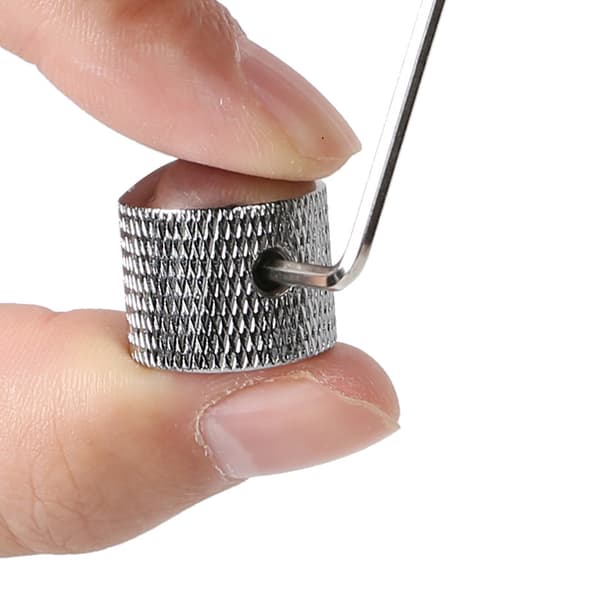 Silver treförpackning potentiometer elbasgitarr volymknapp metall med sidskruvhål switch gitarrknapp