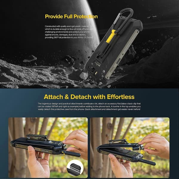 Ulefone Bakre Klämma Telefonfodral För Ulefone Armor 20WT För Ulefone Armor 20WT