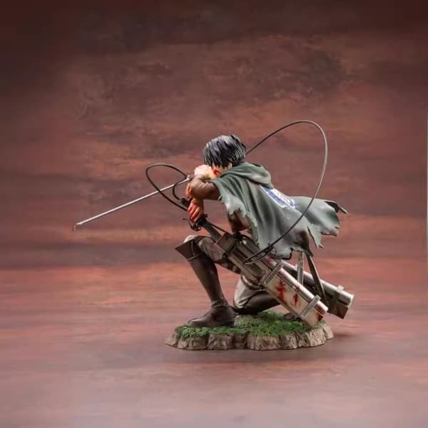 Attack on Titan Levi Ackerman PVC Docka Anime Action Figur Modell Leksak