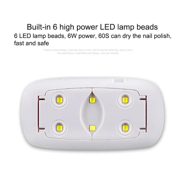 SUN Mini 18W LED UV-lampa Naglar Vit