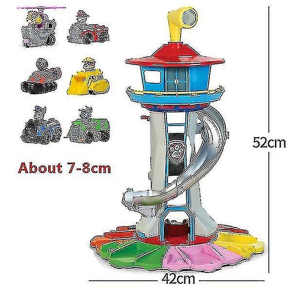 Overdimensjonert tårn valp hovedkvarter musikalsk lysleketårn Patrulla Canina Lookout leker sett barns bursdagsgave Roman