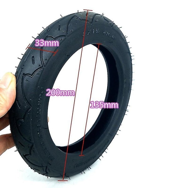 God kvalitet 8 tommer dæk 8x1 1/4 scooter dæk og slange sæt bøjet ventil passer til cykel elektrisk / gas+(d)