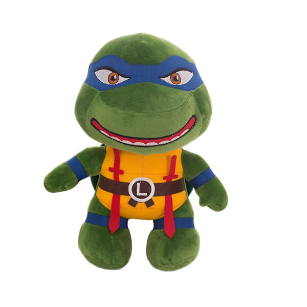 Teenage Mutant Ninja Turtles Plys Tmnt Leonardo Plushie Sød Skildpadde Plushies Dukke Til Børn Blue 25cm