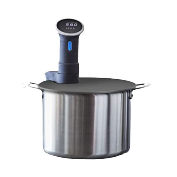 2-pack Sous Vide Silikonlock - Precisionsmatlagning Vakuumförseglingslock för Sous Vide Cirkulatorer (Grå)