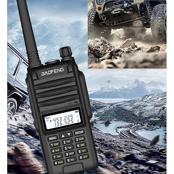Baofeng UVF10 Walkie Talkie Professionel 8000mah 5km-10km Rækkevidde Vandtæt
