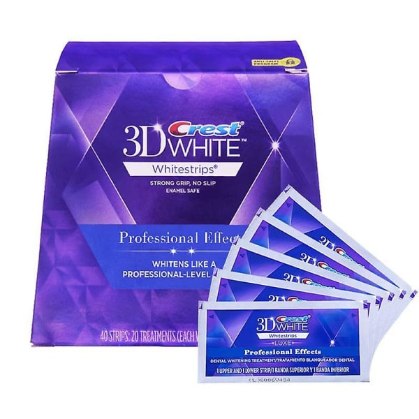 20-pack professionella 3d-tandblekningsremsor Professionell effektblekning Tandblekning Hög kvalitet