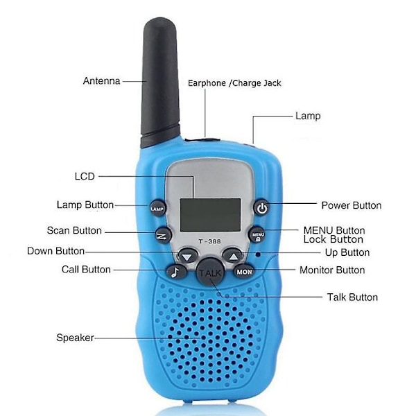 Langtrækkende walkie-talkies til børn