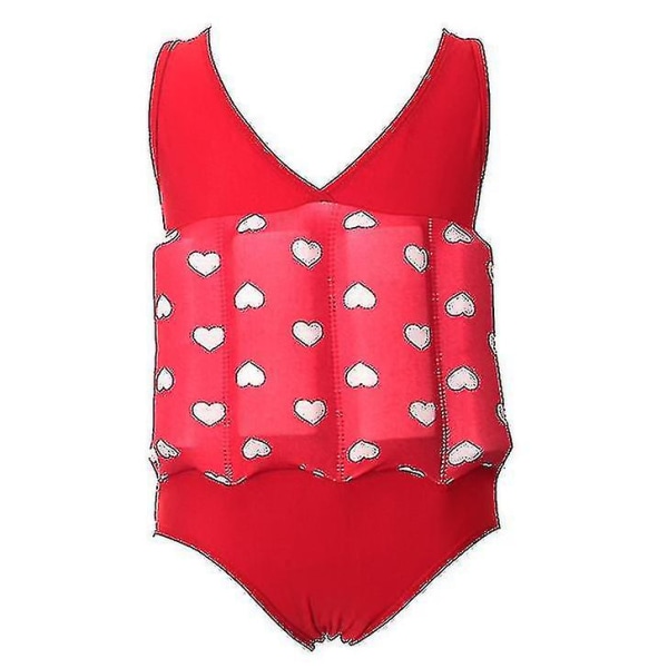 Uiva kelluvuus uimapuvut Yksivärinen kelluva puku Uima-asu lapsille Red XL