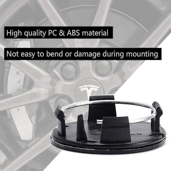 Tesla Hjulkapselsett Senternavkapselsett for Model Ymodel 3model Smodel X