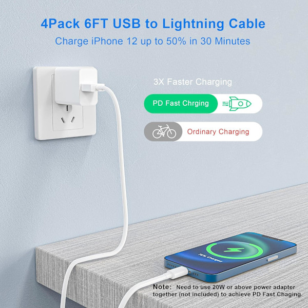 Apple Lightning till USB-kabel (2 m) | MD819ZM/A