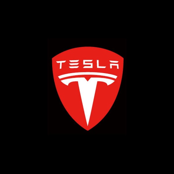 Aluminiumdelar är lämpliga för Tesla Welcome Light Model Edamame 3/x/s Modifierad dörrlaserprojektionslampa (2 förpackningar)