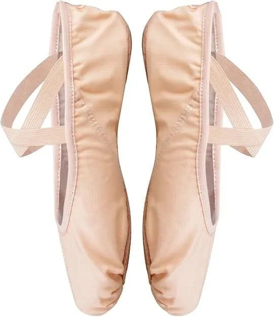 Ballettskor med delad sula, platta sneakers för dans Ljusrosa 7 UK 7 UK Lightpink