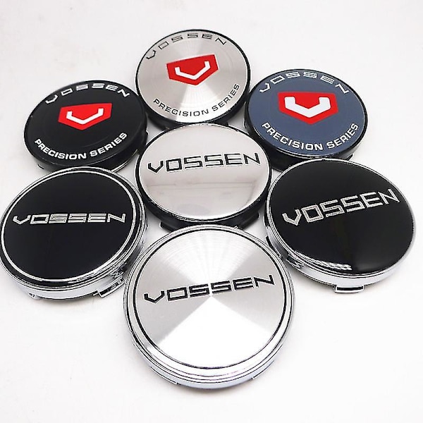 4 st 60 mm Vossen hjulnavkapsel bilfälgar dammskydd navkapslar 56 mm automatisk stylingtillbehör