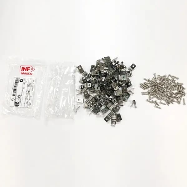 Hegnstrådsklemmer med skruer - 304 rustfrit stål