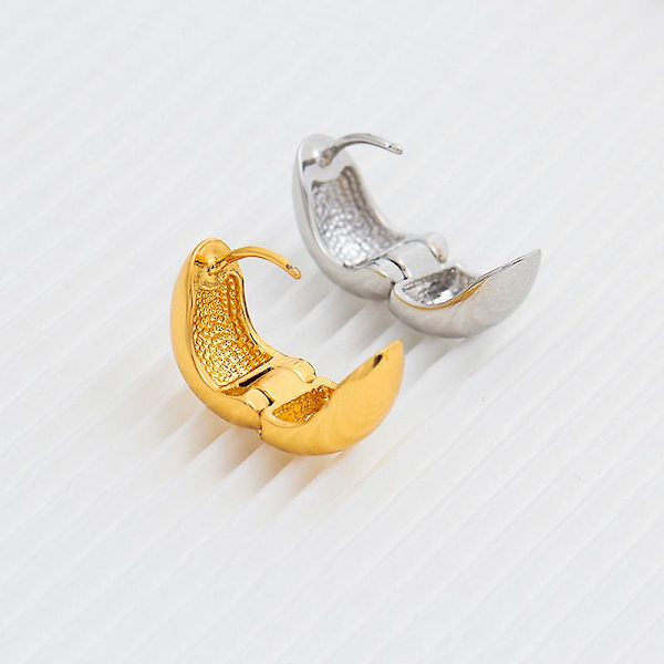 Kultaiset paksut korvakorut U-muotoiset korvakorut naisille, monipuoliset, retro-korvakorut, korvakorut, korulahjat naisille gold plated