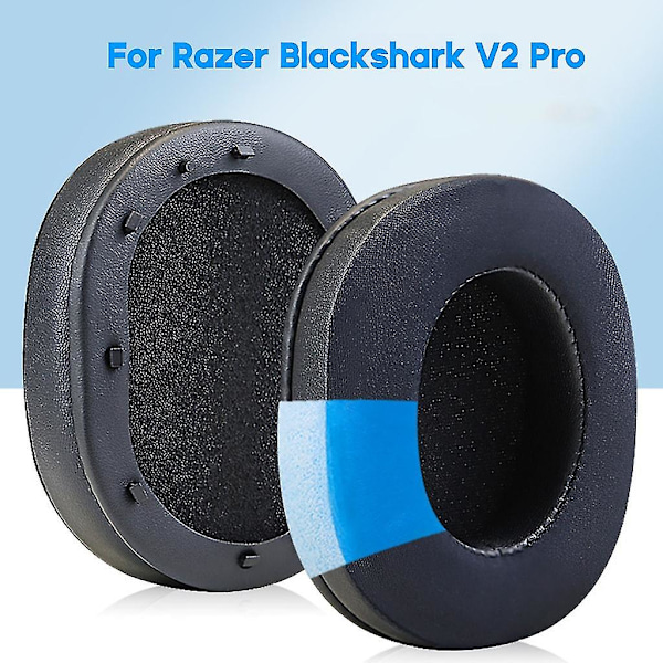 Kylande Gel-Öronkuddar för Blackshark V2 Pro-Hörlurar Minnesskum Öronkuddar
