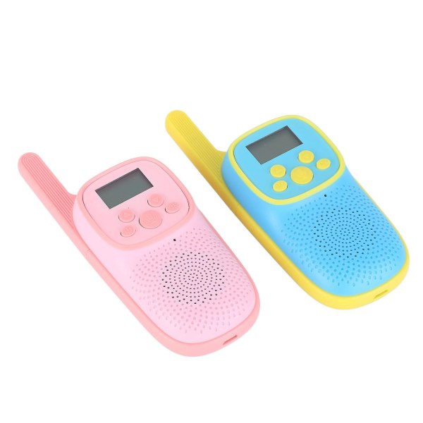 Interaktive Walkie Talkies for Barn - Bakgrunnsbelyst Skjerm, Lang Batterilevetid - Perfekt Gave til Gutter og Jenter (2 stk)