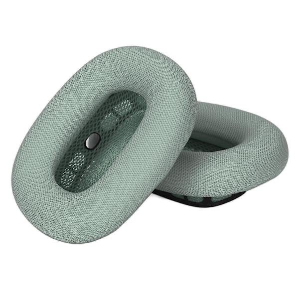 Ersättningsöronsnäckor i mjukt minnesskum och proteinläder för Airpod Max-hörlurar Green