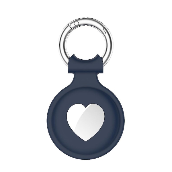 Apple AirTag Case Cover för Air Tag Nyckelring Hållare Sleeve Shell Tracker Navy Blue