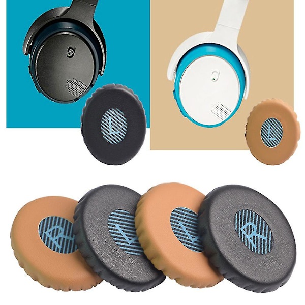 Fiauli 2-pack Ersättningsöronsnäckor i konstläder för Soundlink On-ear[pb] Yellow
