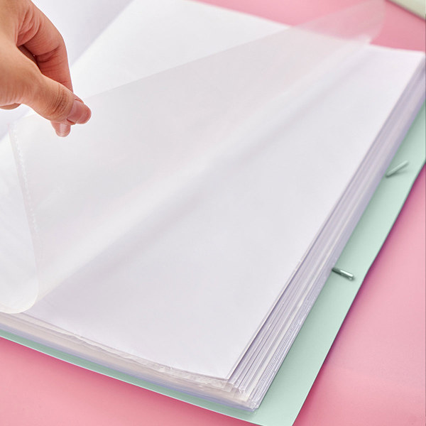 Mappe Transparent Interiør Multi-lags Ressourcebog Studerende Testtaske Binder Kontraktmappe Filmappe