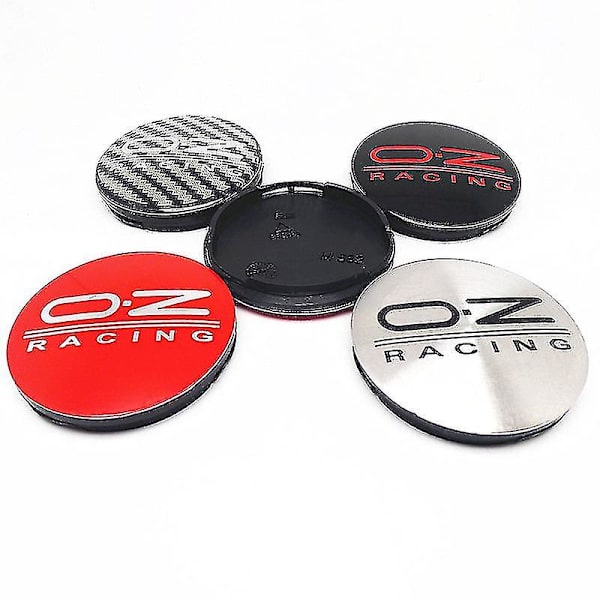 4 stk. 55mm M582 Oz Racing Bilhjulnav Center Cap Cover Emblem Badge Sticker Bilstyling Center Caps