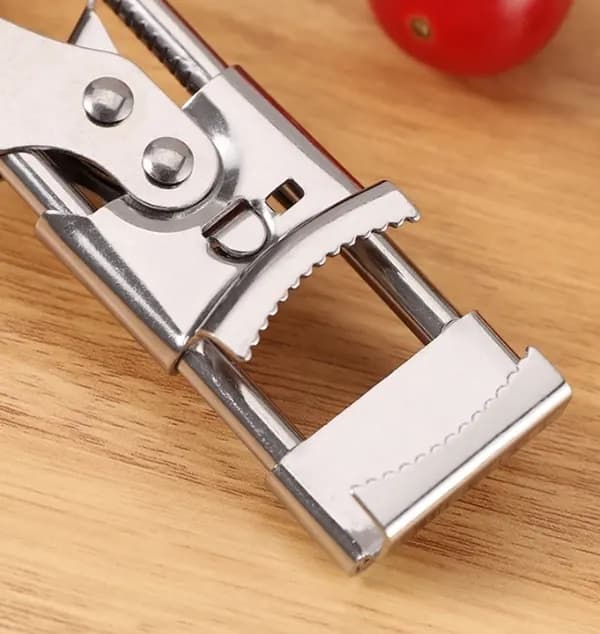 Dåseåbner, manuel dåseåbner i rustfrit stål, justerbar dåseåbner, flaskehættefjerner, dåsegriberåbner, 20 cm