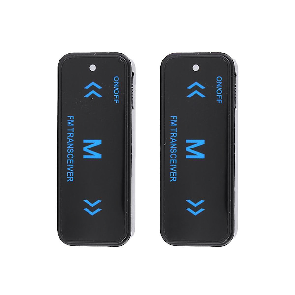2 st Protable Talkie Walkie Vuxen Tvåvägsradio Leksak Mini Restaurang Talkie Walkie 0,5W UHF 400-480M black