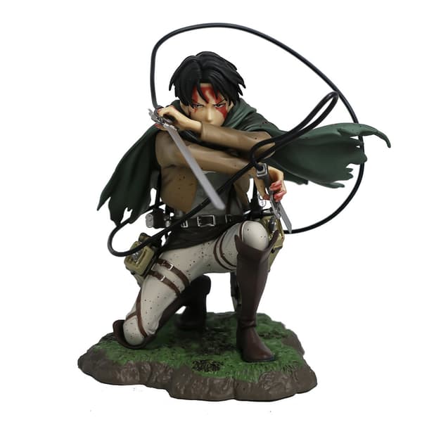 Attack on Titan Levi Ackerman PVC Docka Anime Action Figur Modell Leksak