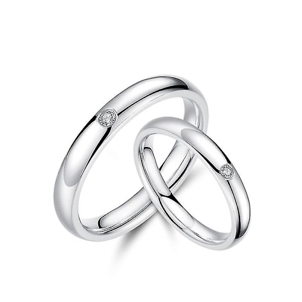 2x/sæt brude brusebad ringe forlovelsesring glitter fidget kvinder ringe legering