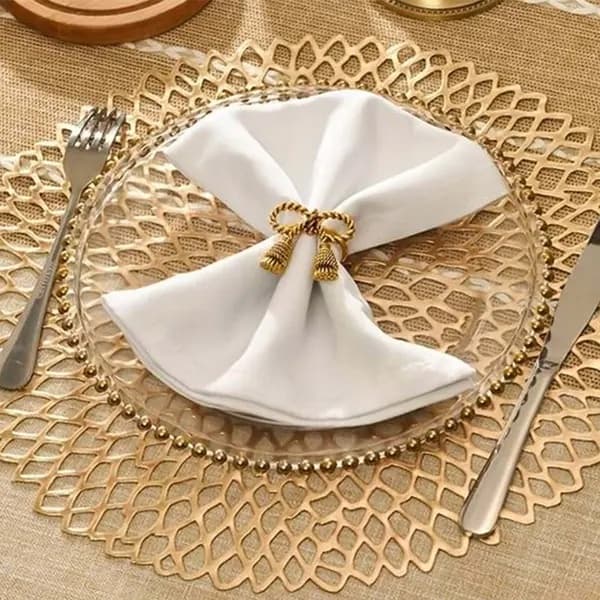 4-pack bordstablett 41cm Guld guld