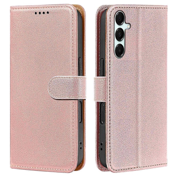 För Samsung Galaxy A56 5G Fodral RFID-blockerande Plånbok Litchi Textur Läder Telefonskal Magnetlås Red