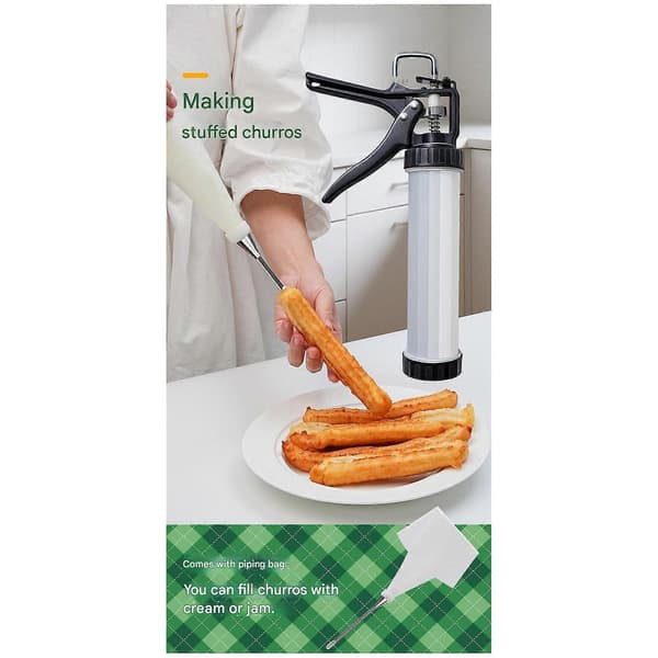 Professionell gräddsprits och churromaskin för bagerimode, perfekt för hemmabagare, flerfärgad